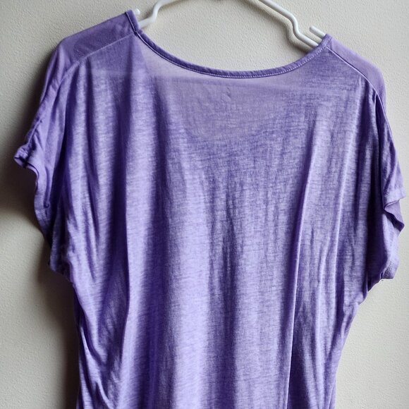 Free2B Purple Scoop Neck Tissue T-Shirt Size XL - Picture 14 of 15